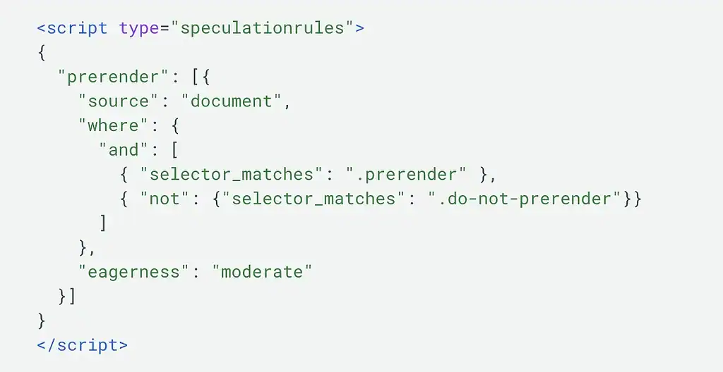 Speculation Rules API